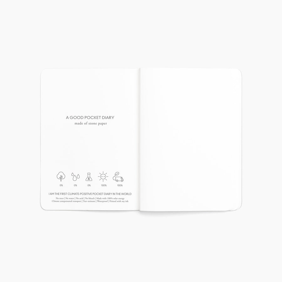 Pocket Diary Snow White A6 Blank A Good Company